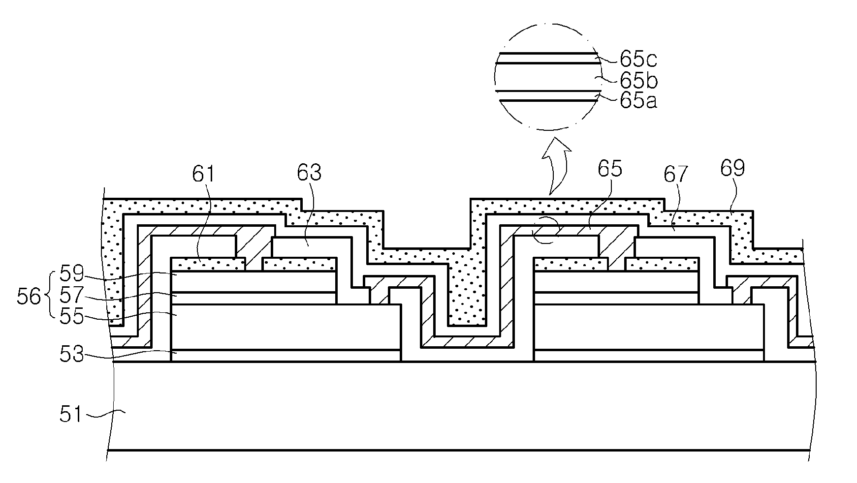 Light emitting diode having plurality of light emitting cells and method of fabricating the same