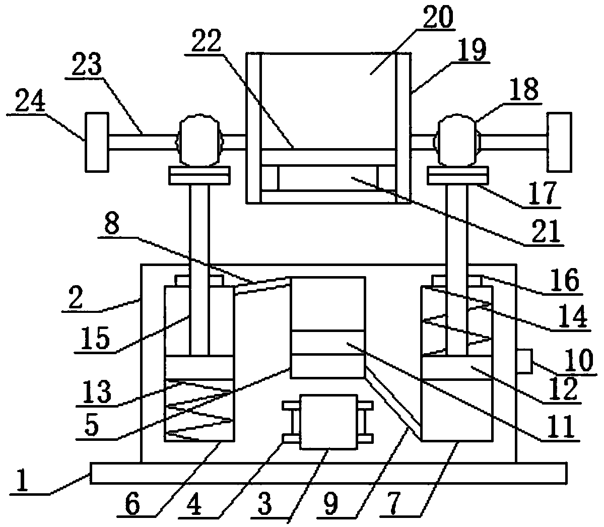 Electromagnetic type drive high-use-rate object screening device