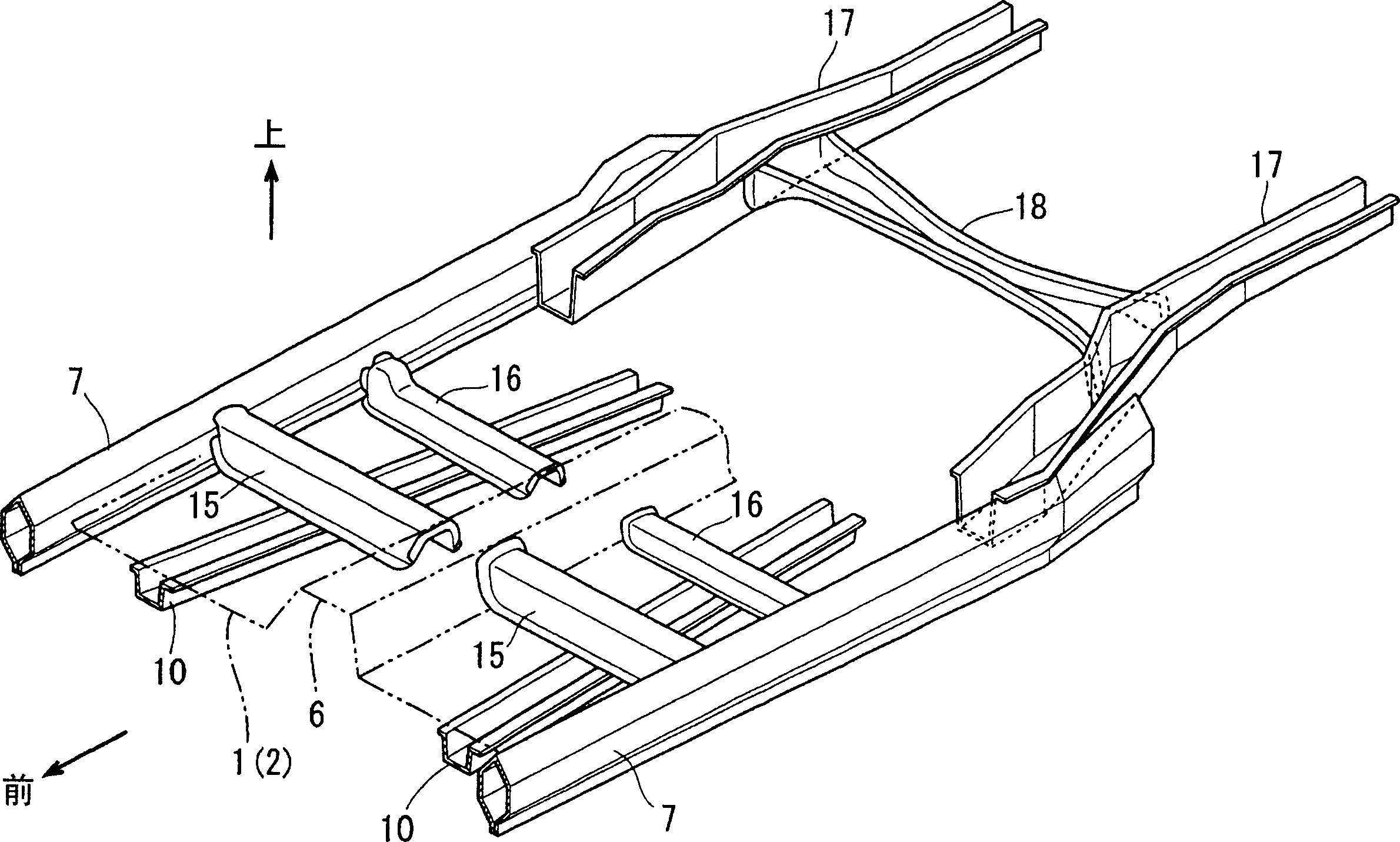 Automobile underbody structure