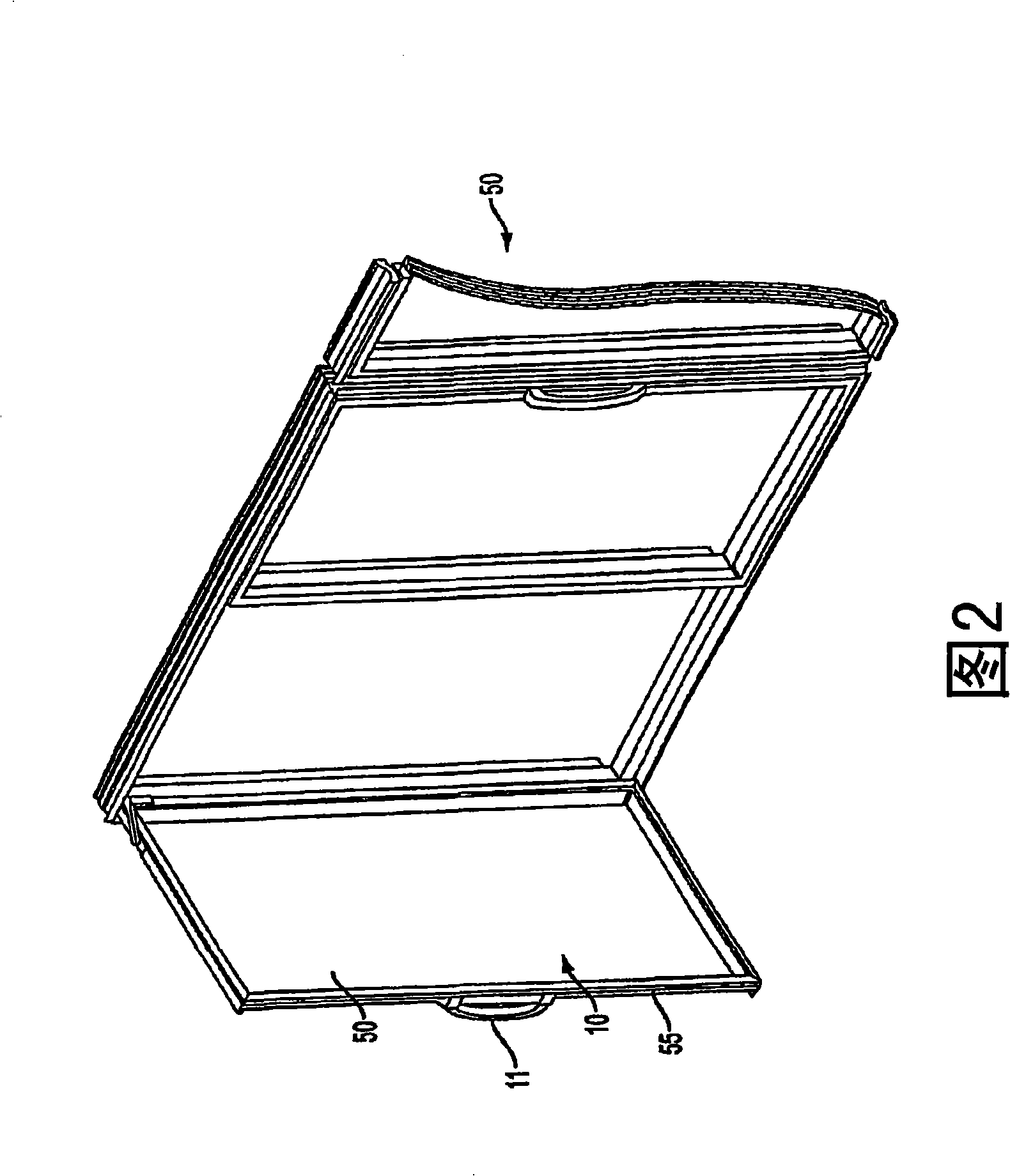 Anti-fog refrigeration door and method of making the same