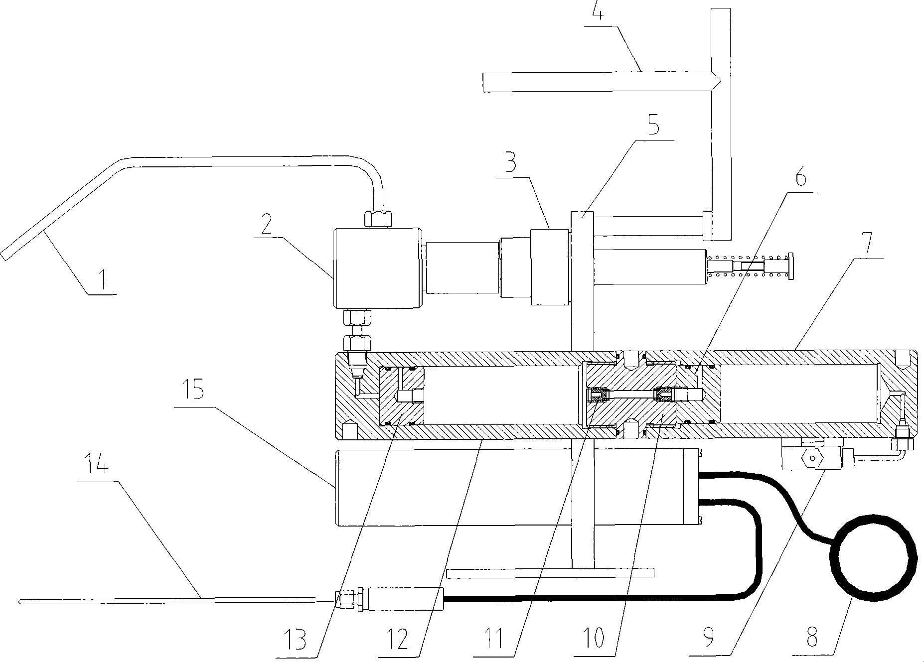 Hydraulic pressure-triggering deep sea hot liquid air-tight sampling instrument