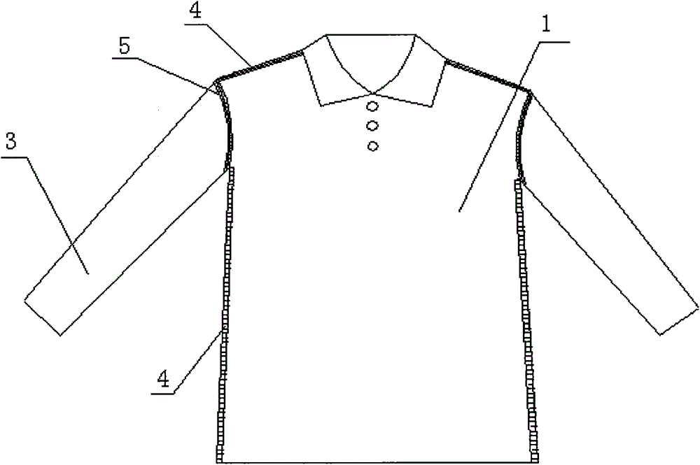 Cotton fabric super-hydrophobic coating fabric splicing patient garment with temperature detecting device