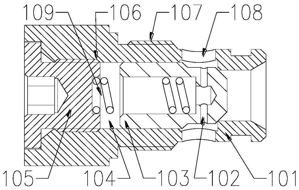 Integrated high-pressure large-flow proportional overflow type unloading valve