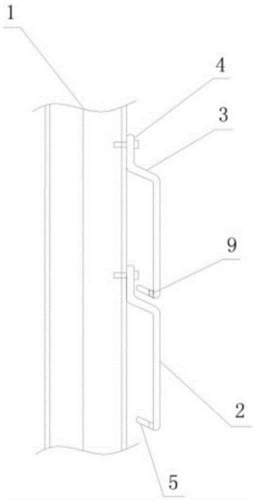 Novel metal plate curtain wall