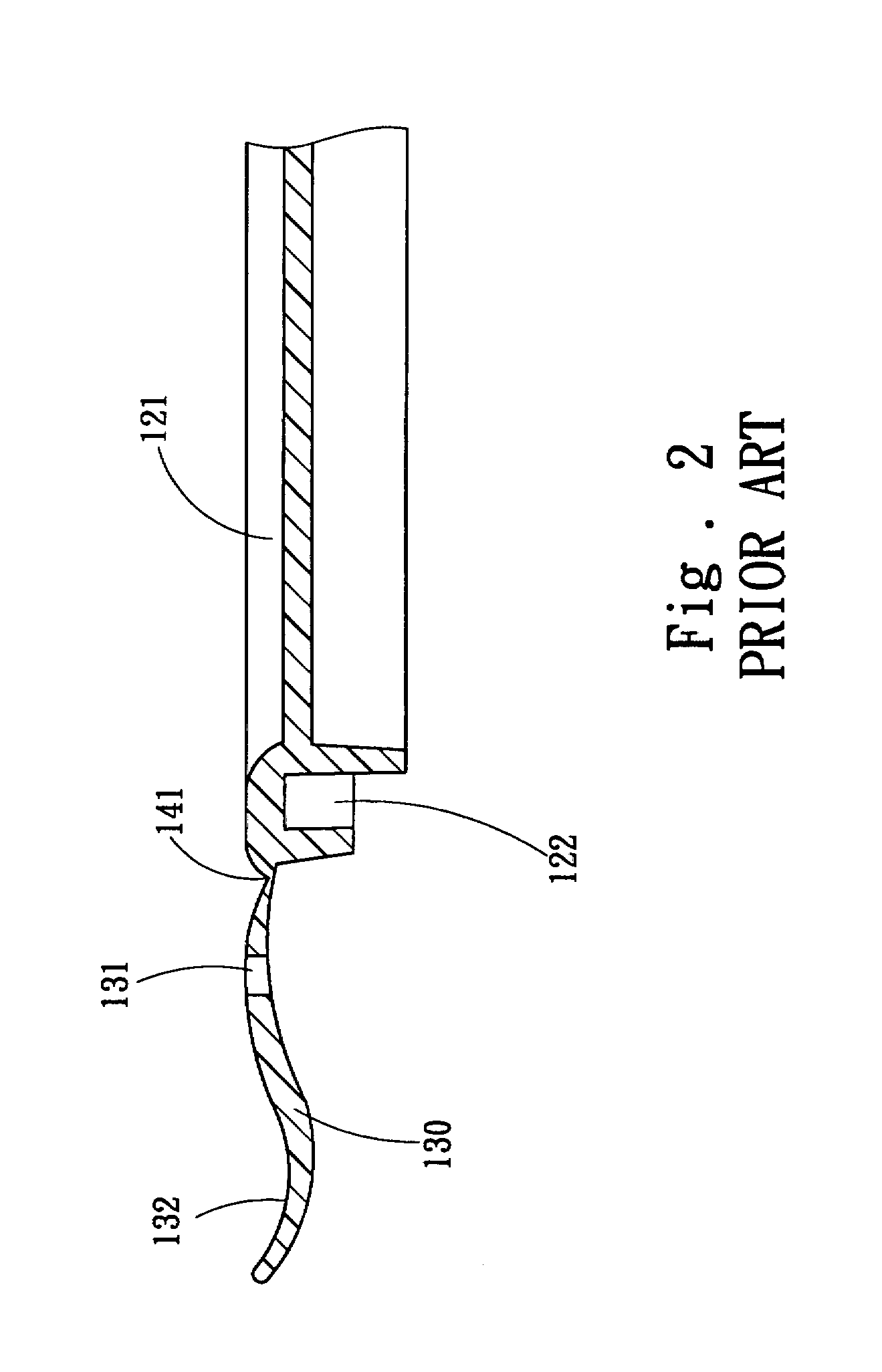 Fastening structure and seal box with the fastening structure