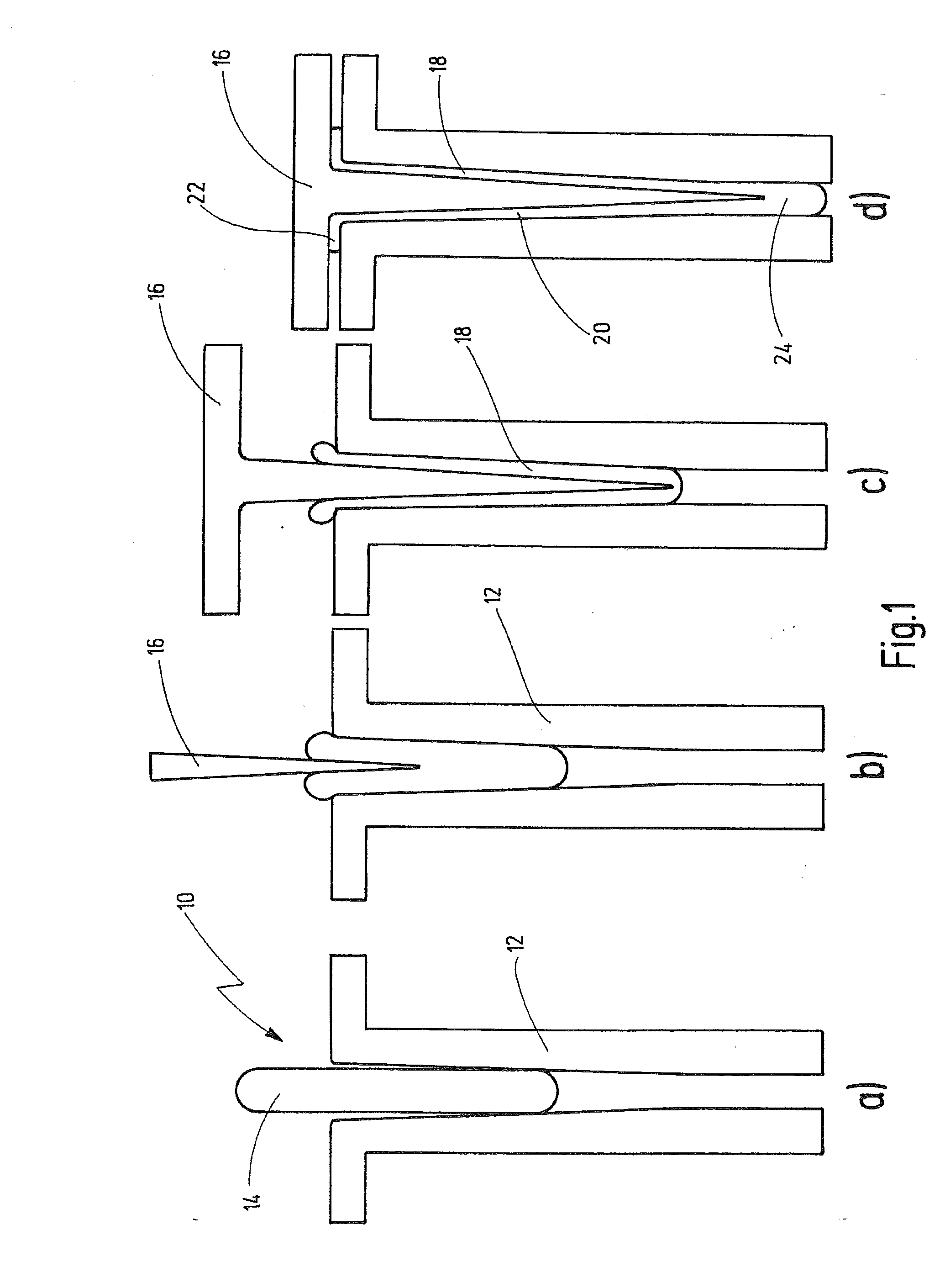 Production of a pharmaceutical container from the melt