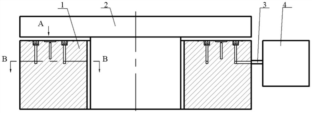 Static pressure air floatation thrust bearing based on multi-ring belt exhaust