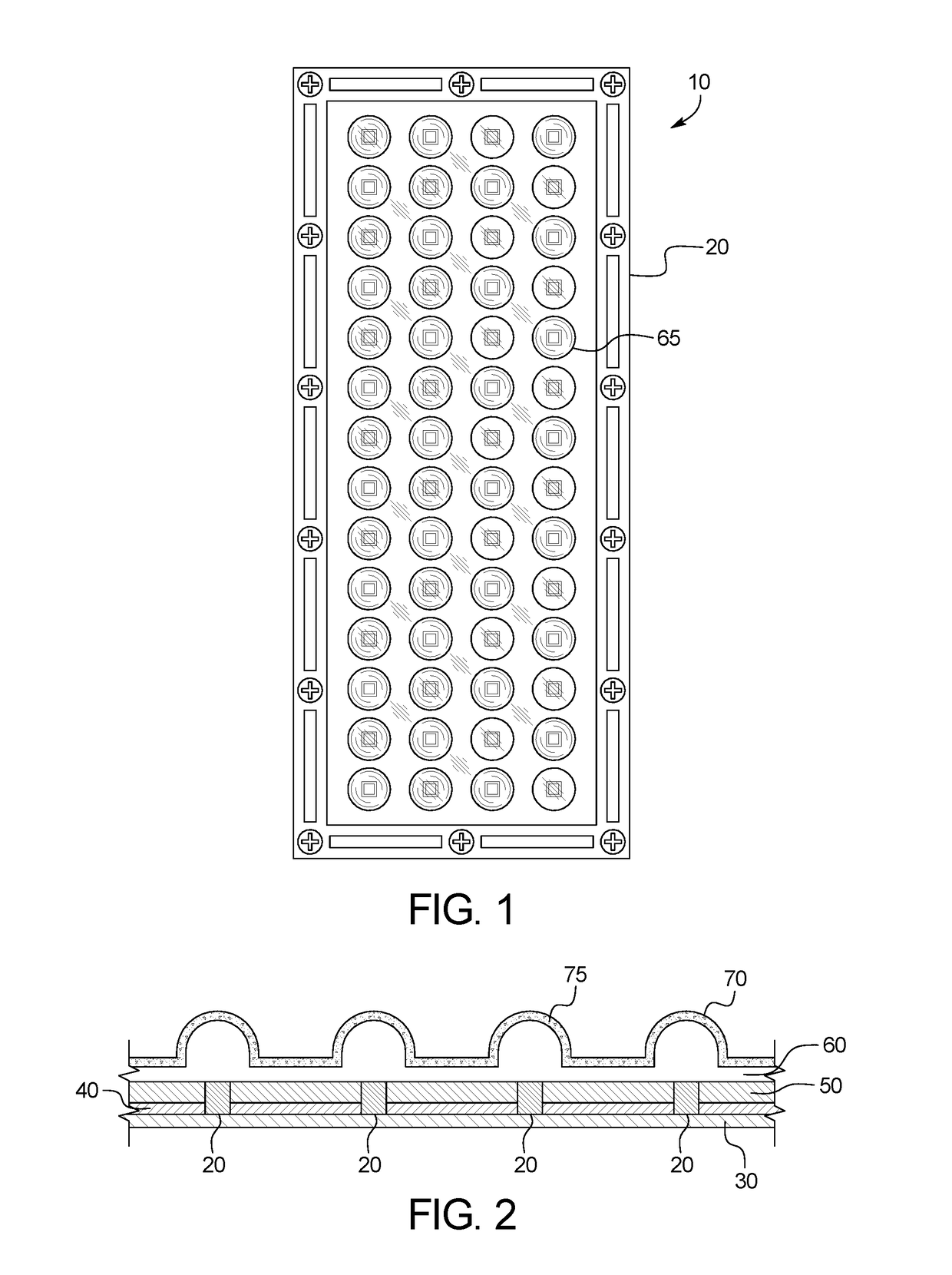 Reduced glare LED light device