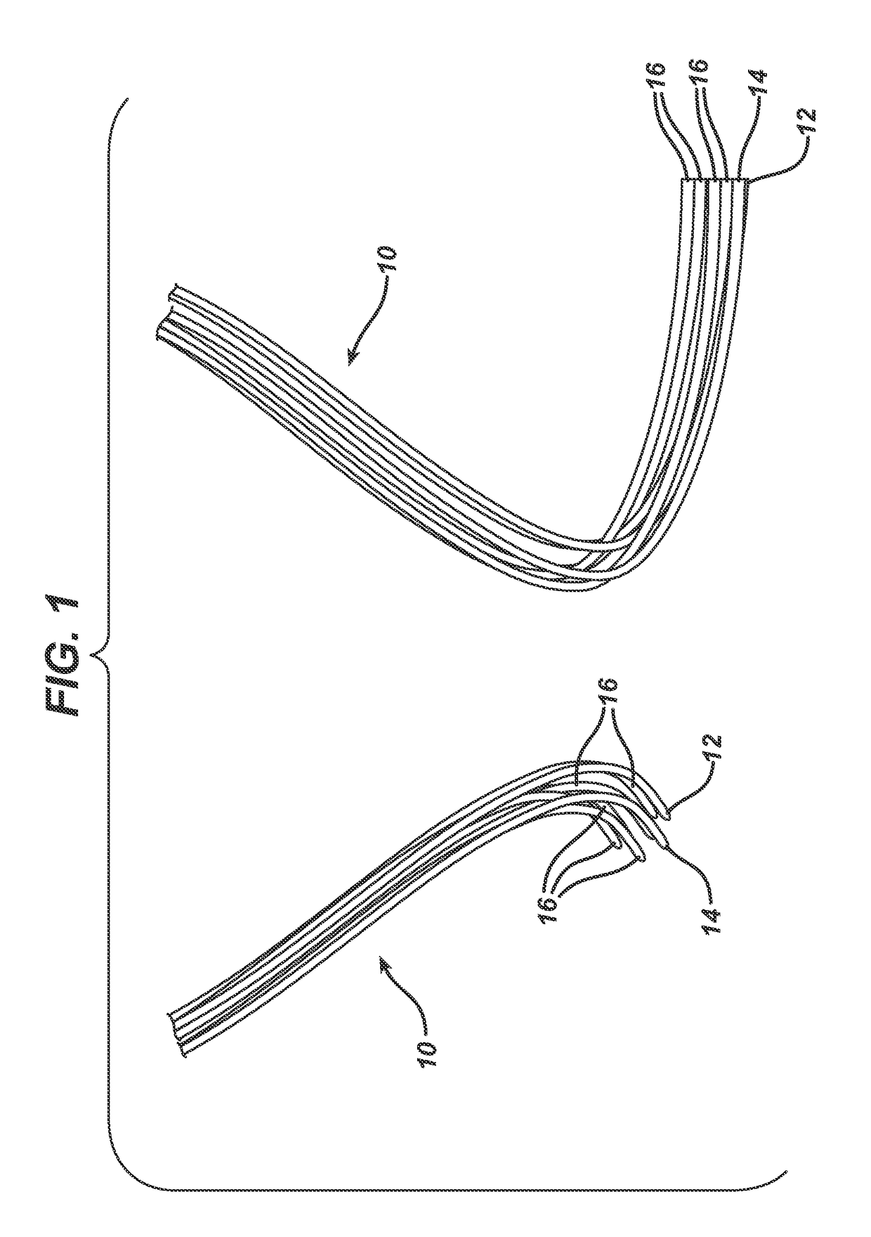 Randomly uniform three dimensional tissue scaffold of absorbable and non-absorbable materials