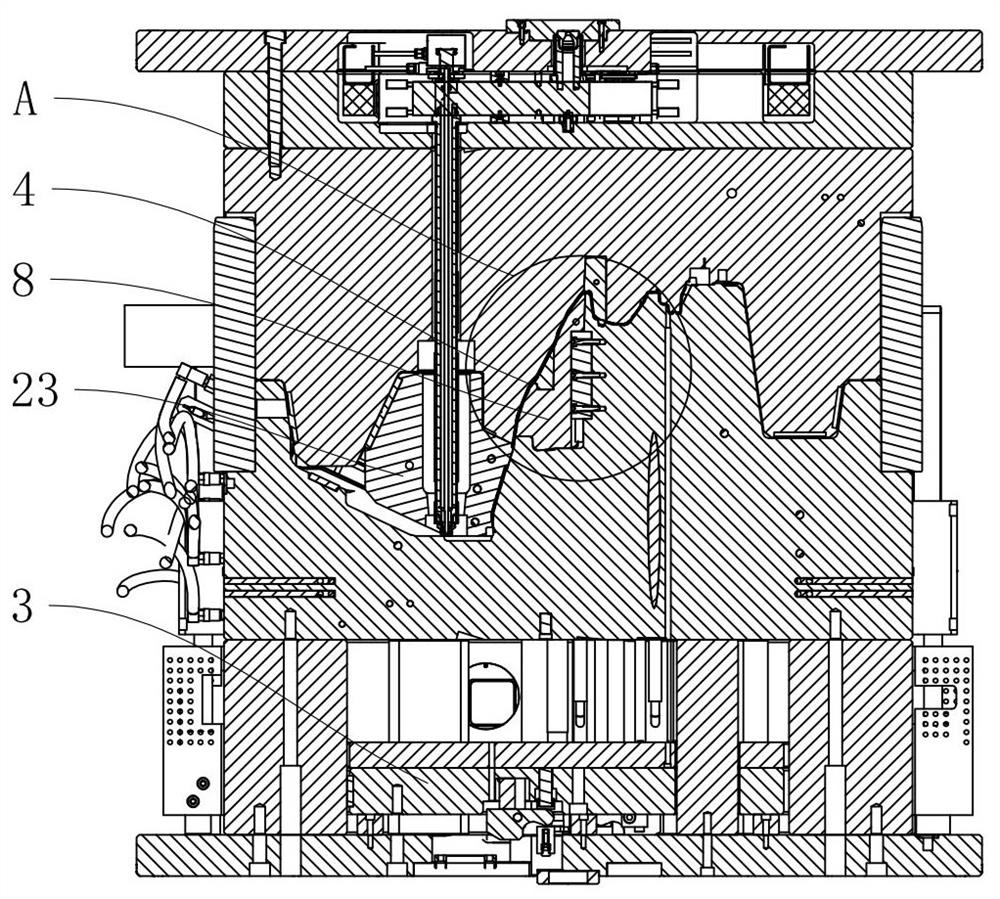 Injection mold for instrument panel