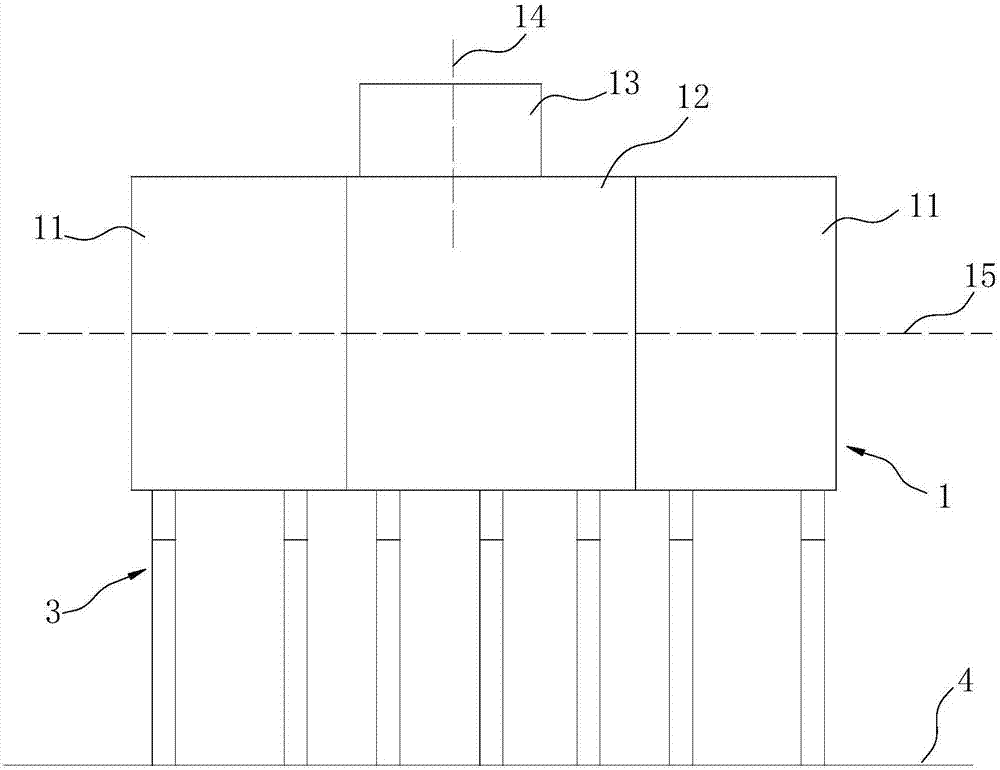 Mounting method for side pushing device