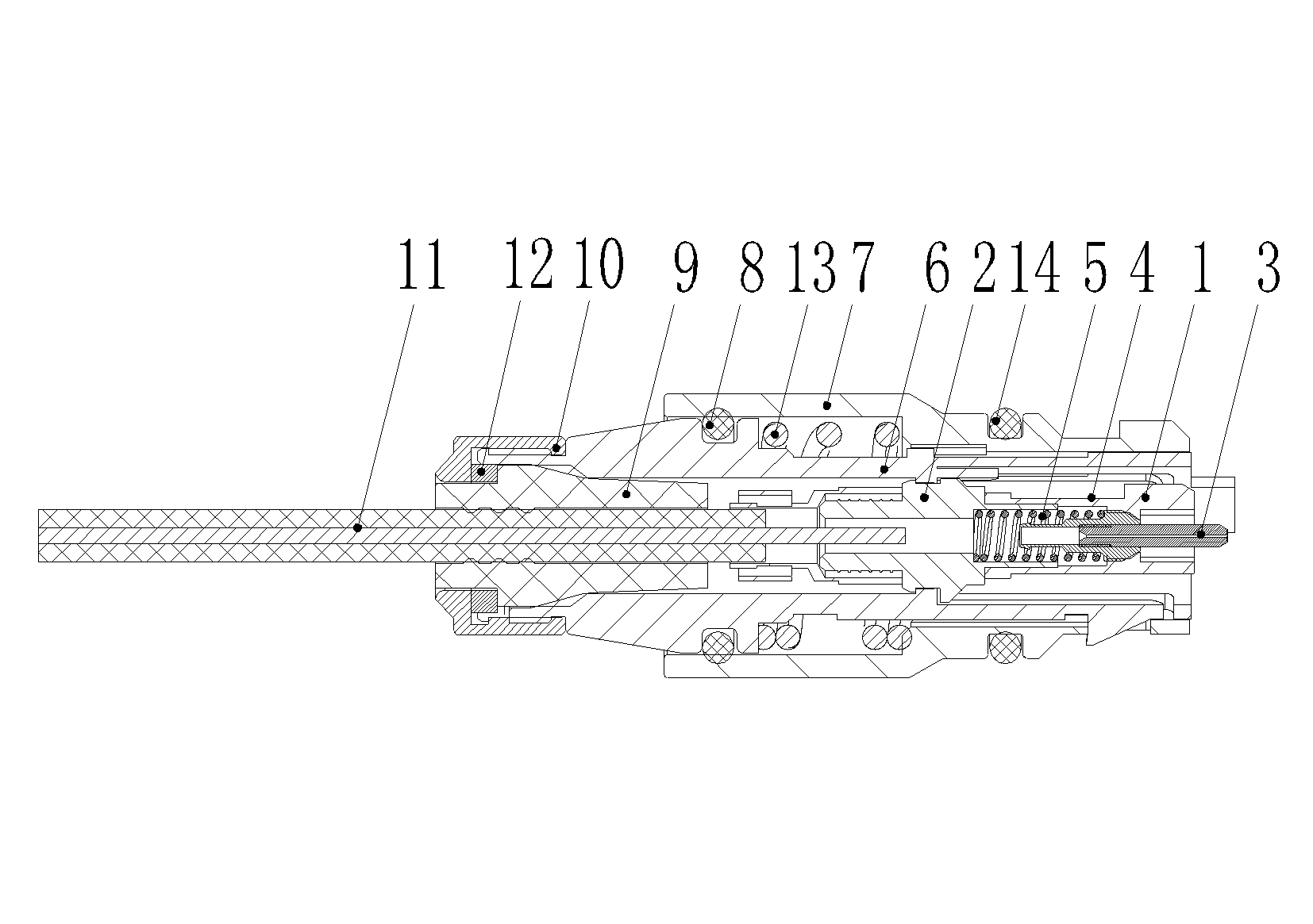 Small-pullout-force optical fiber connector shell and optical fiber connector using same