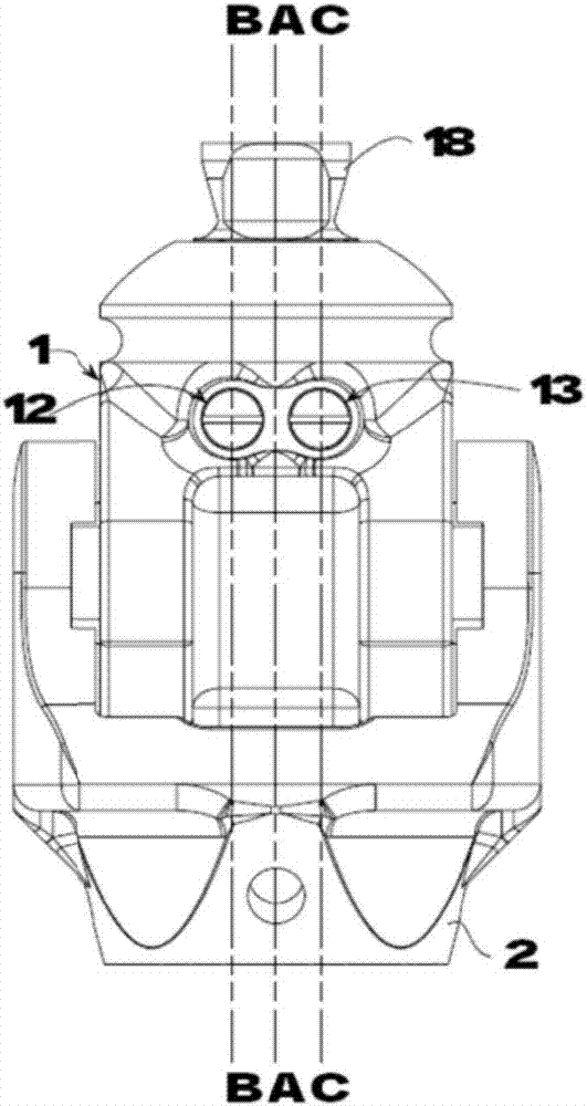 Oil pressure ankle joint