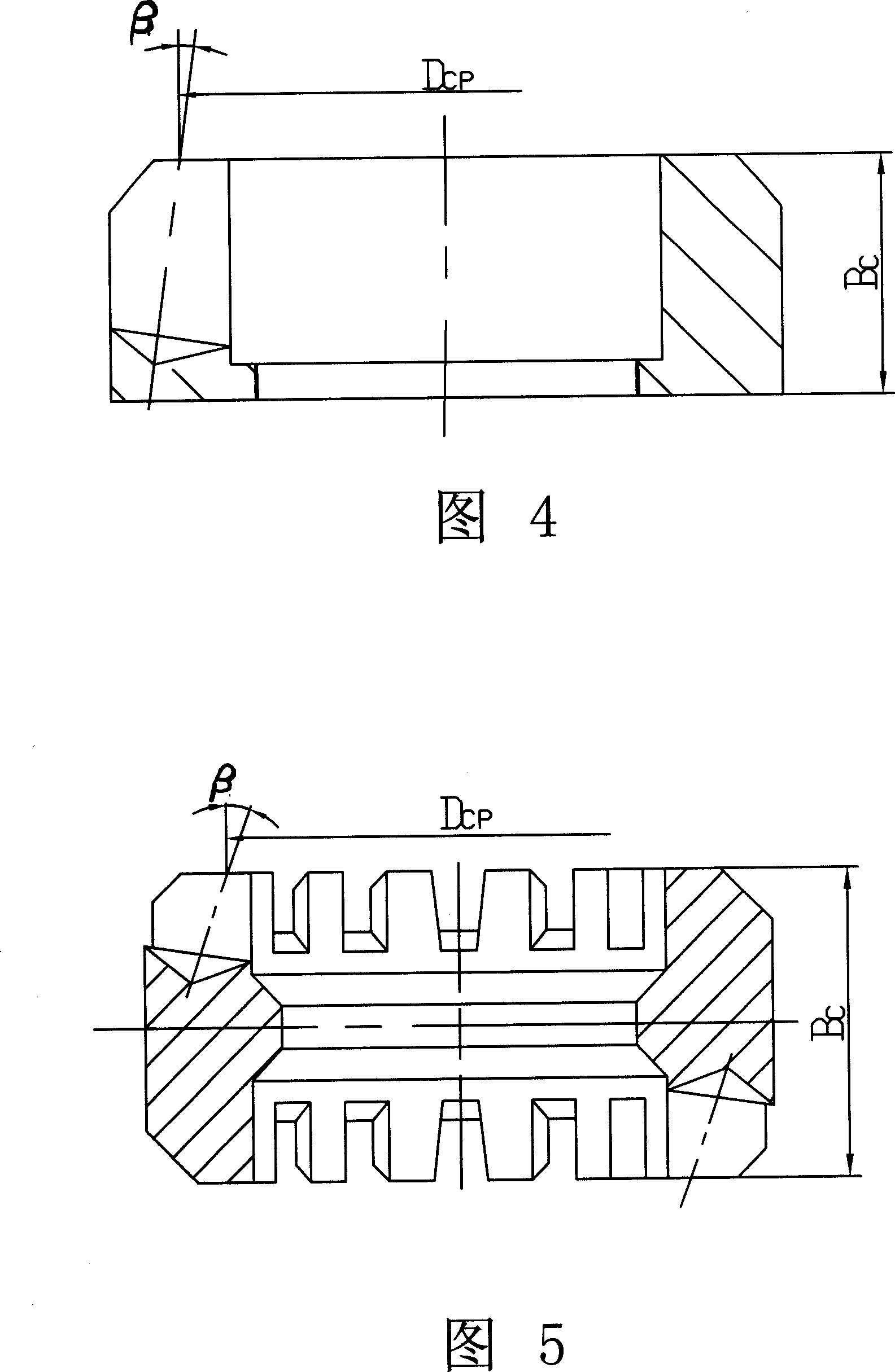 Spherical roller bearing solid cage center-diameter and angle measuring method