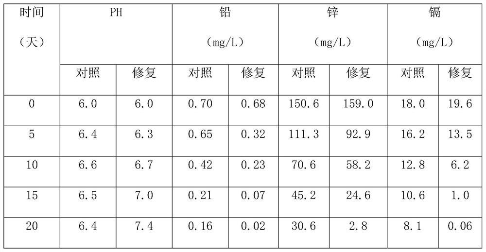 A microbial remediation method for heavy metal-containing waste slag storage sites