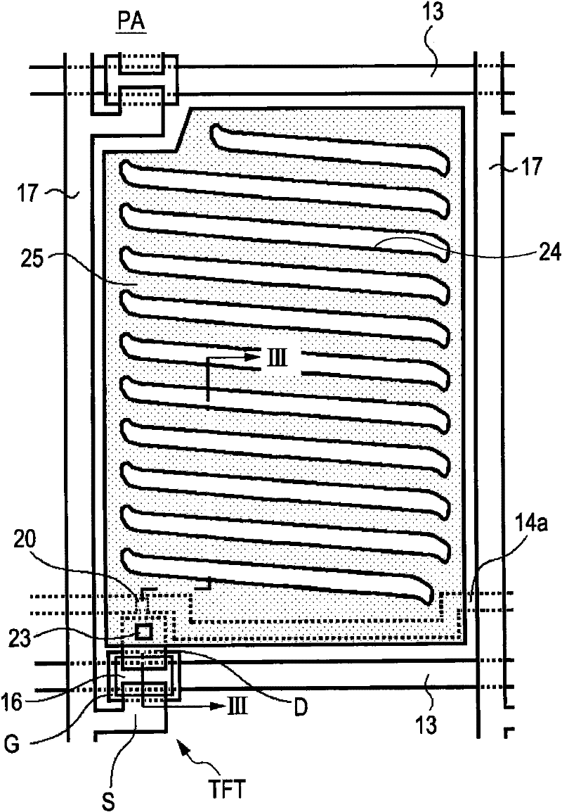 Horizontal-electric-field liquid crystal display apparatus