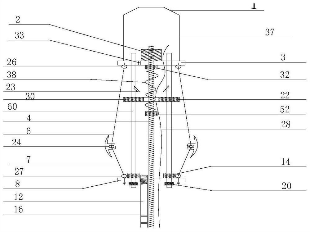 Umbrella-shaped body expanding device for opening umbrella in collision mode and expanding method thereof