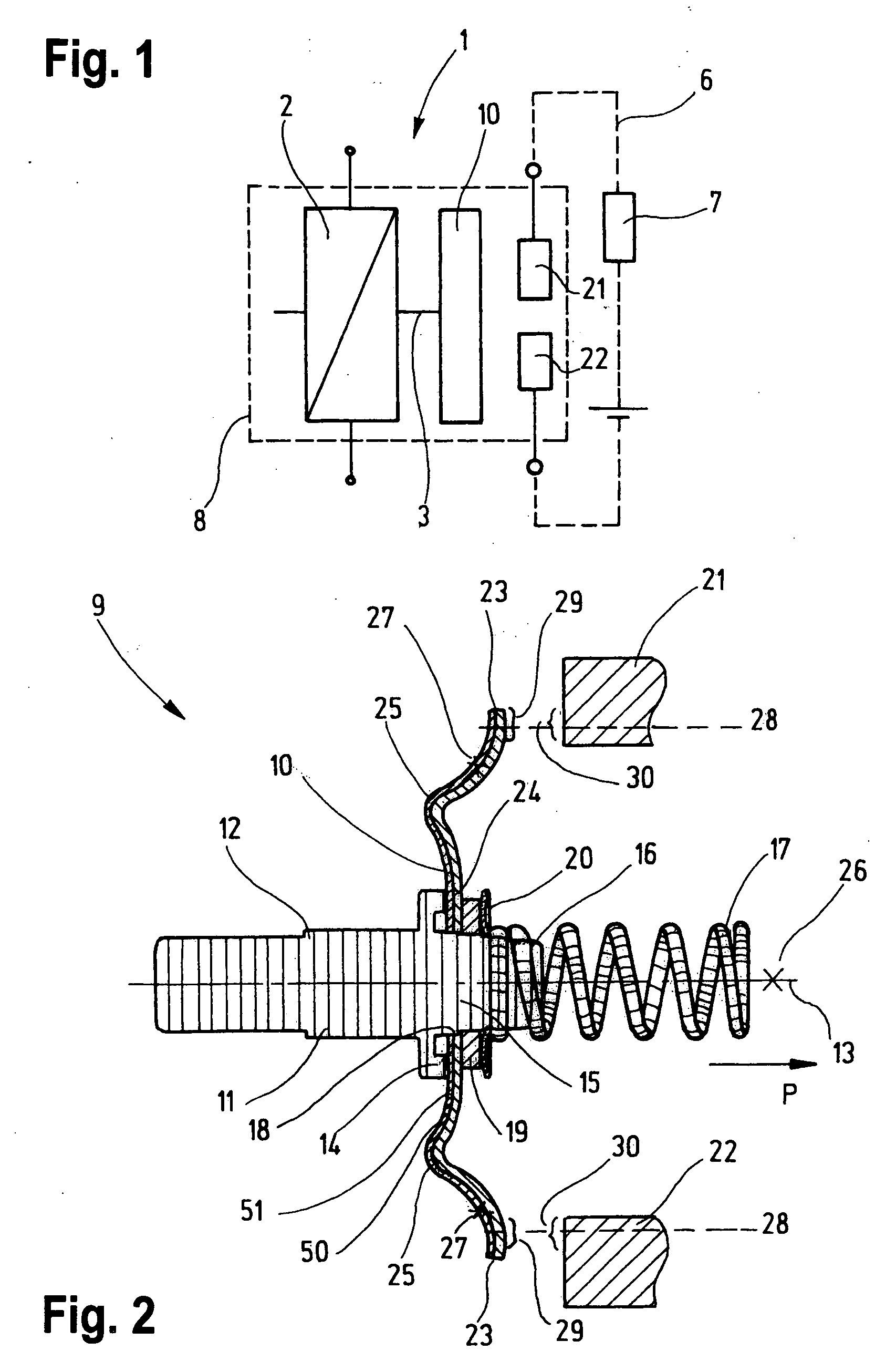 Relay with self-resilient contact bridge