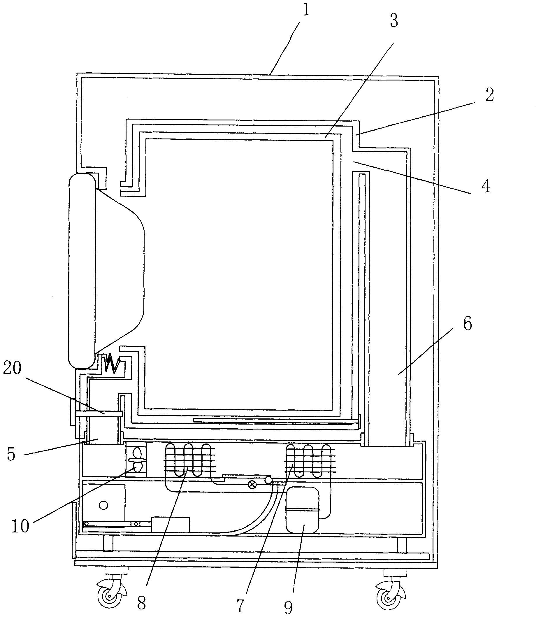 Pulling type chipping filtering device for clothes washing and drying machine