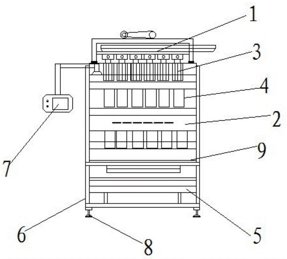 Color sorter with various slides