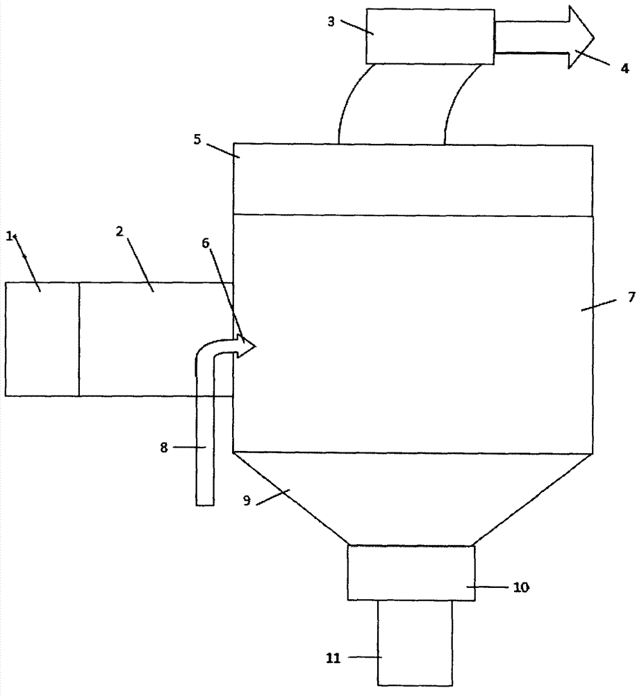 Atomization and evaporation crystallizer