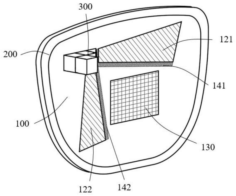 Waveguide diffraction device and display glasses