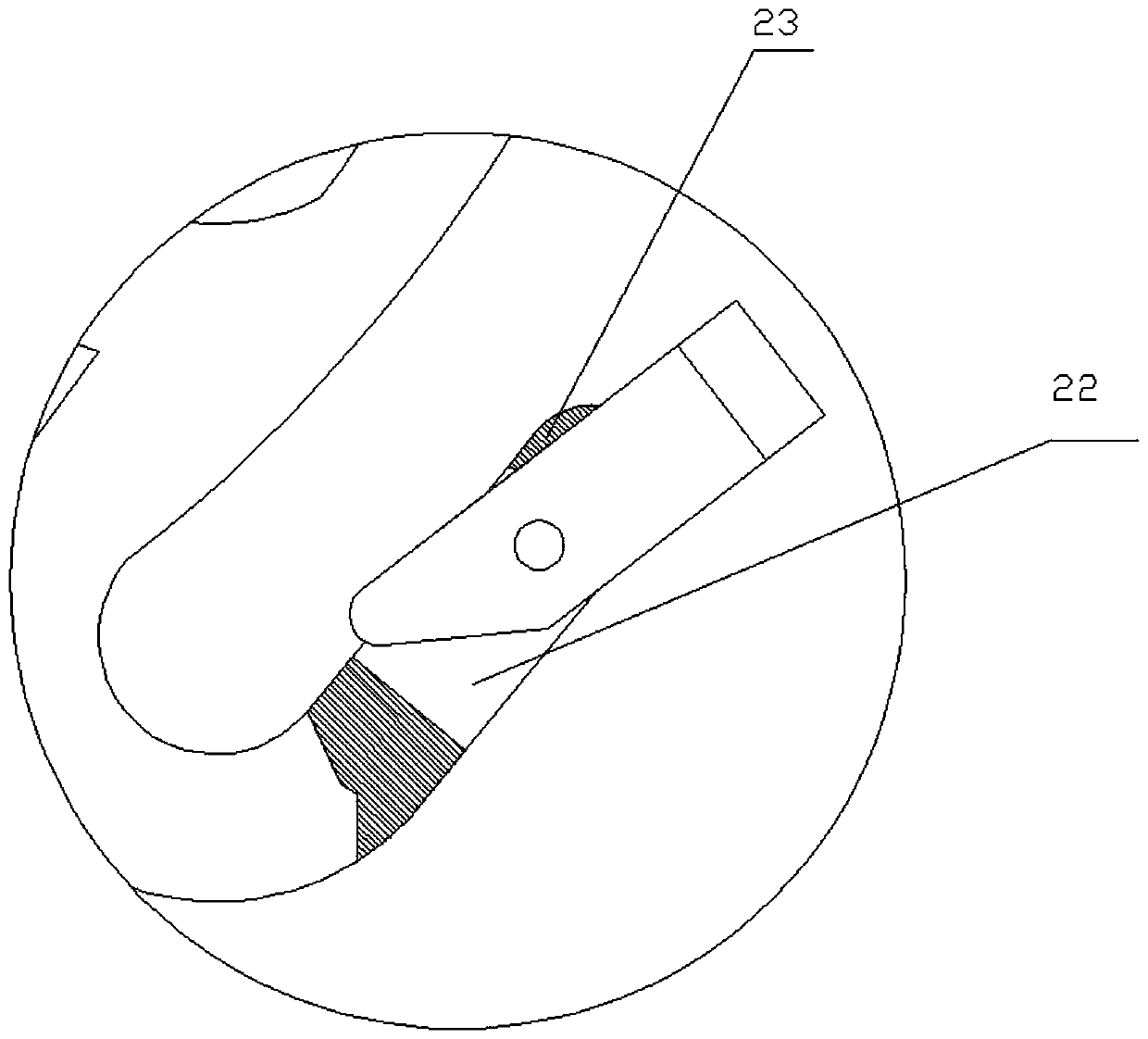 Switching hook of crane lifting hook