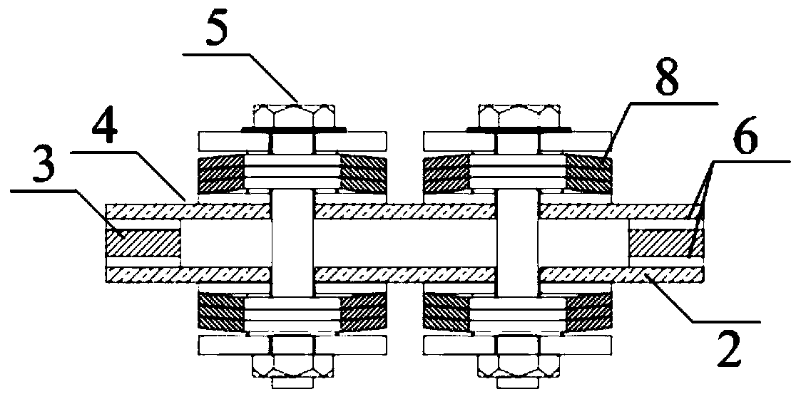 Shearing type steel truss connection beam with friction damper for quick recovery after earthquake