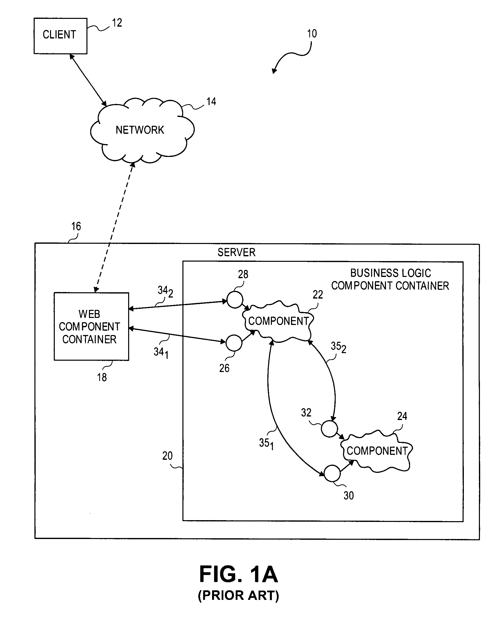 Graphical user interface and background search methodology for creating references between software components