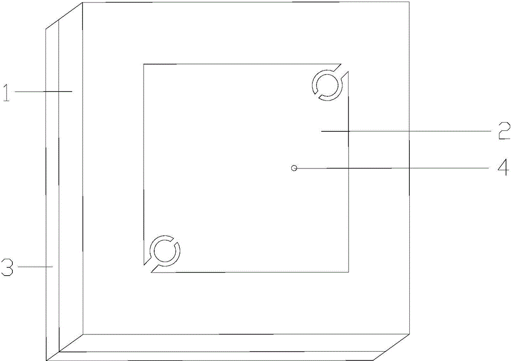 BeiDou microstrip antenna loaded with wrench type resonant rings