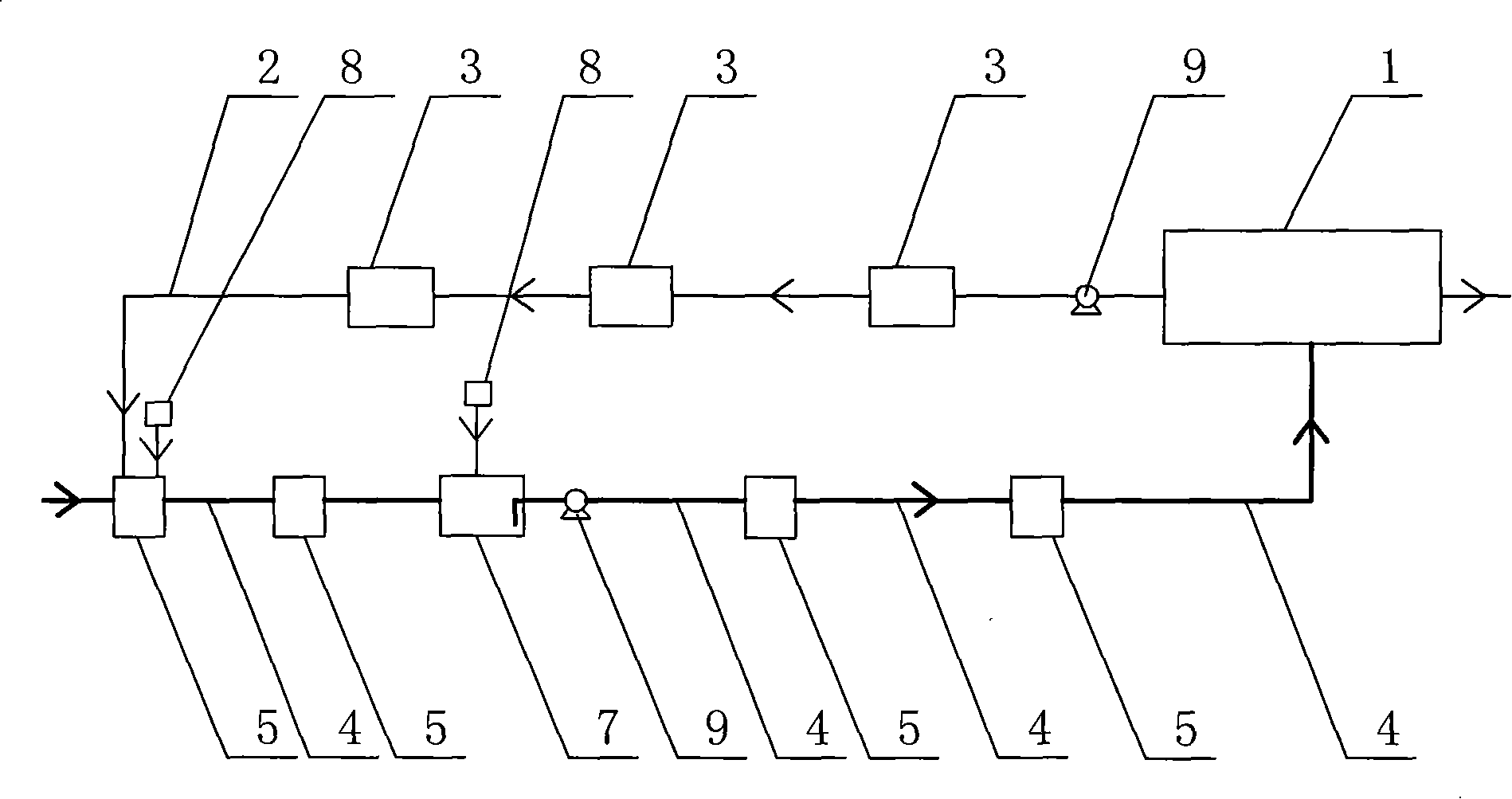 Method for implementing sludge decrement by using municipal sewage pipe network