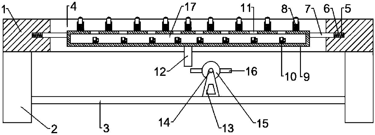 Medical postoperative rehabilitation device integrating massage and moxa fumigation