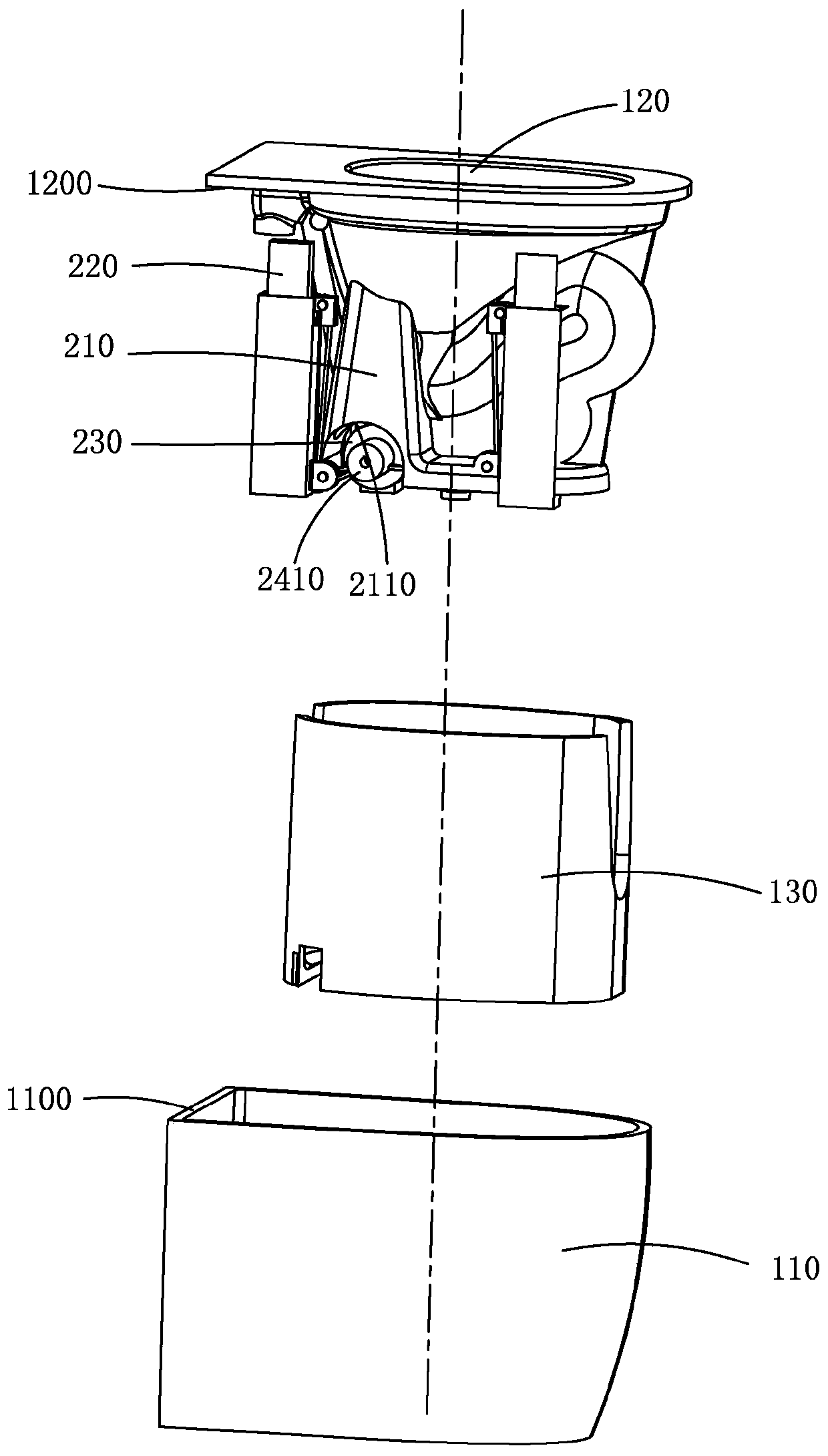 Automatic lifting closestool