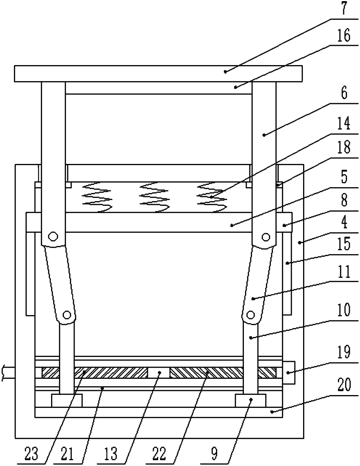 High-efficiency die forging and pressing device