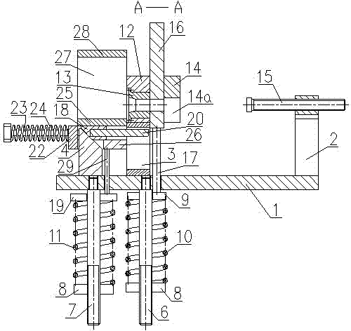 Cutting and blanking mould for bar stock