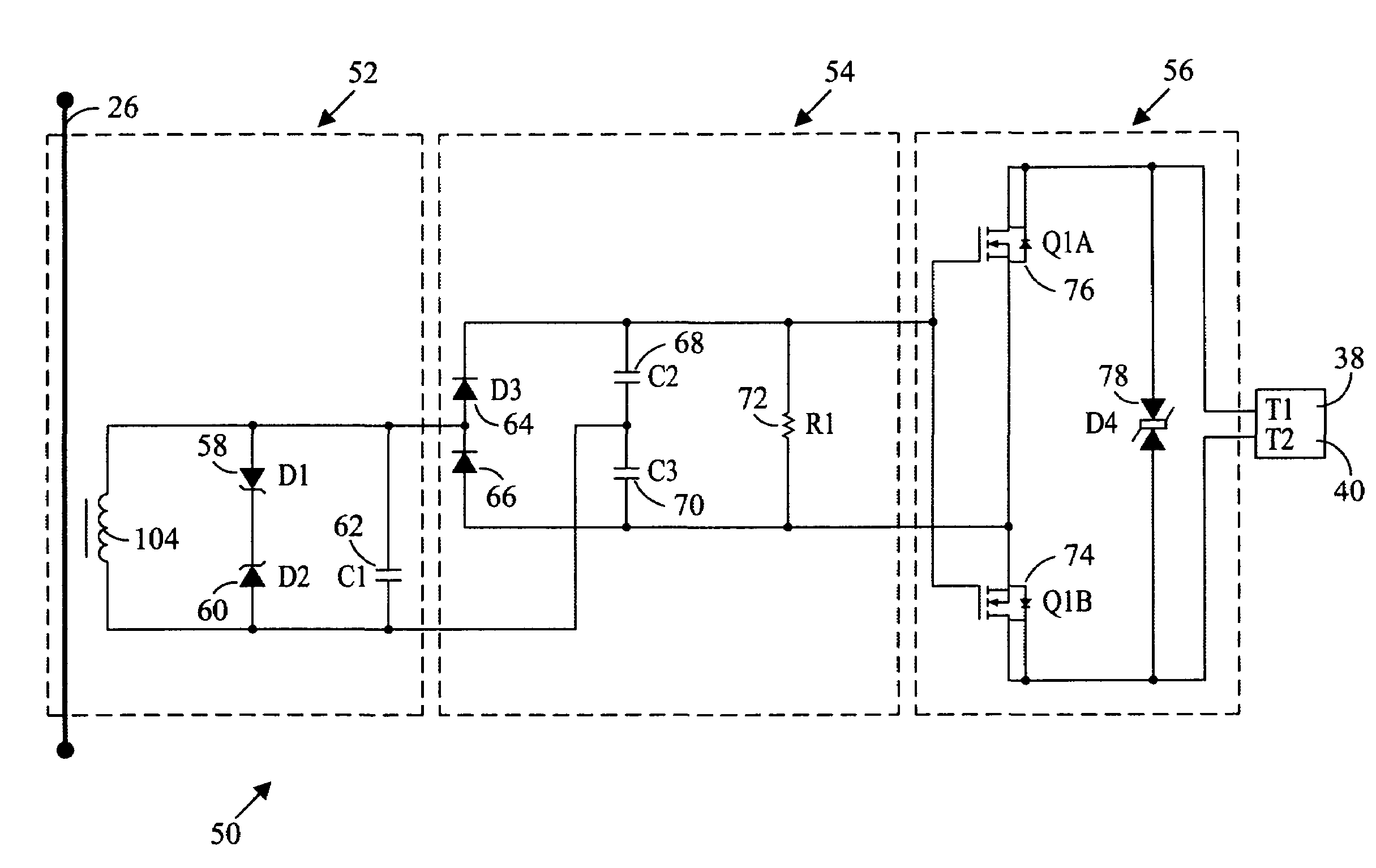 Low threshold current switch