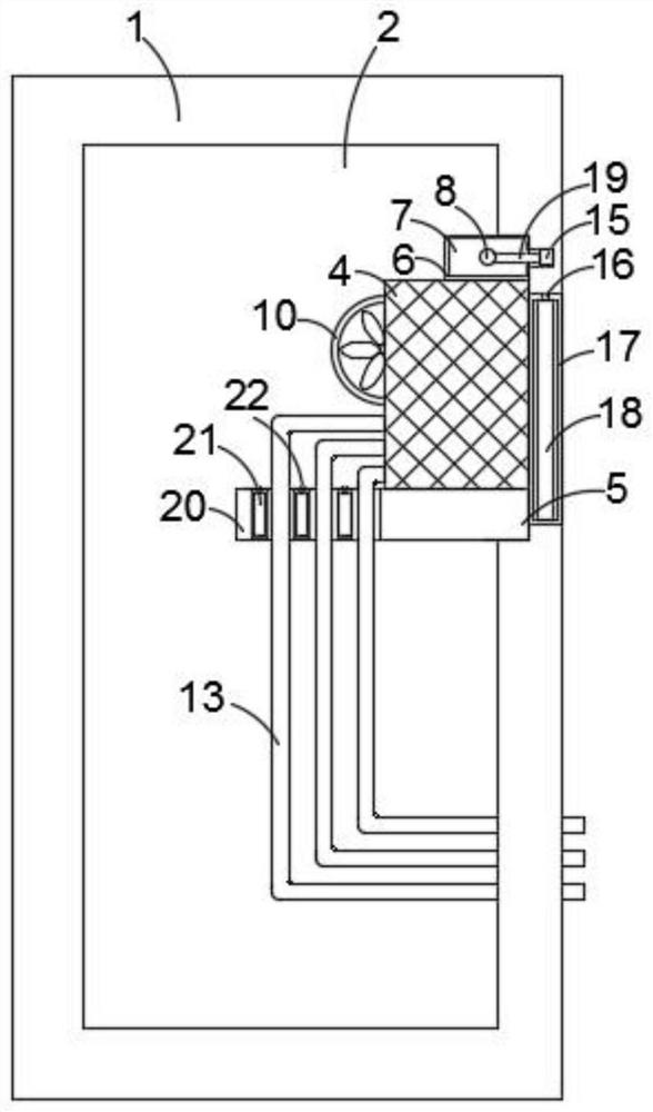 An automatic and rapid heat dissipation electrical cabinet