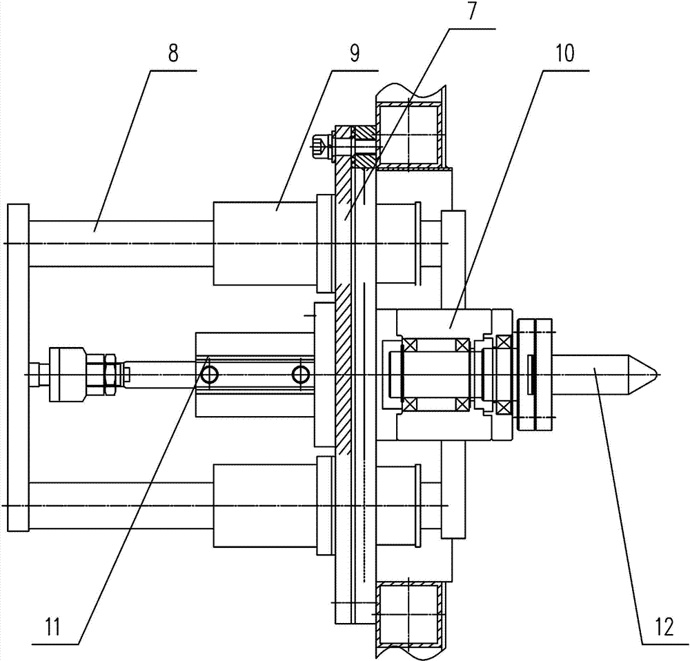 Rotary clamping and cleaning device