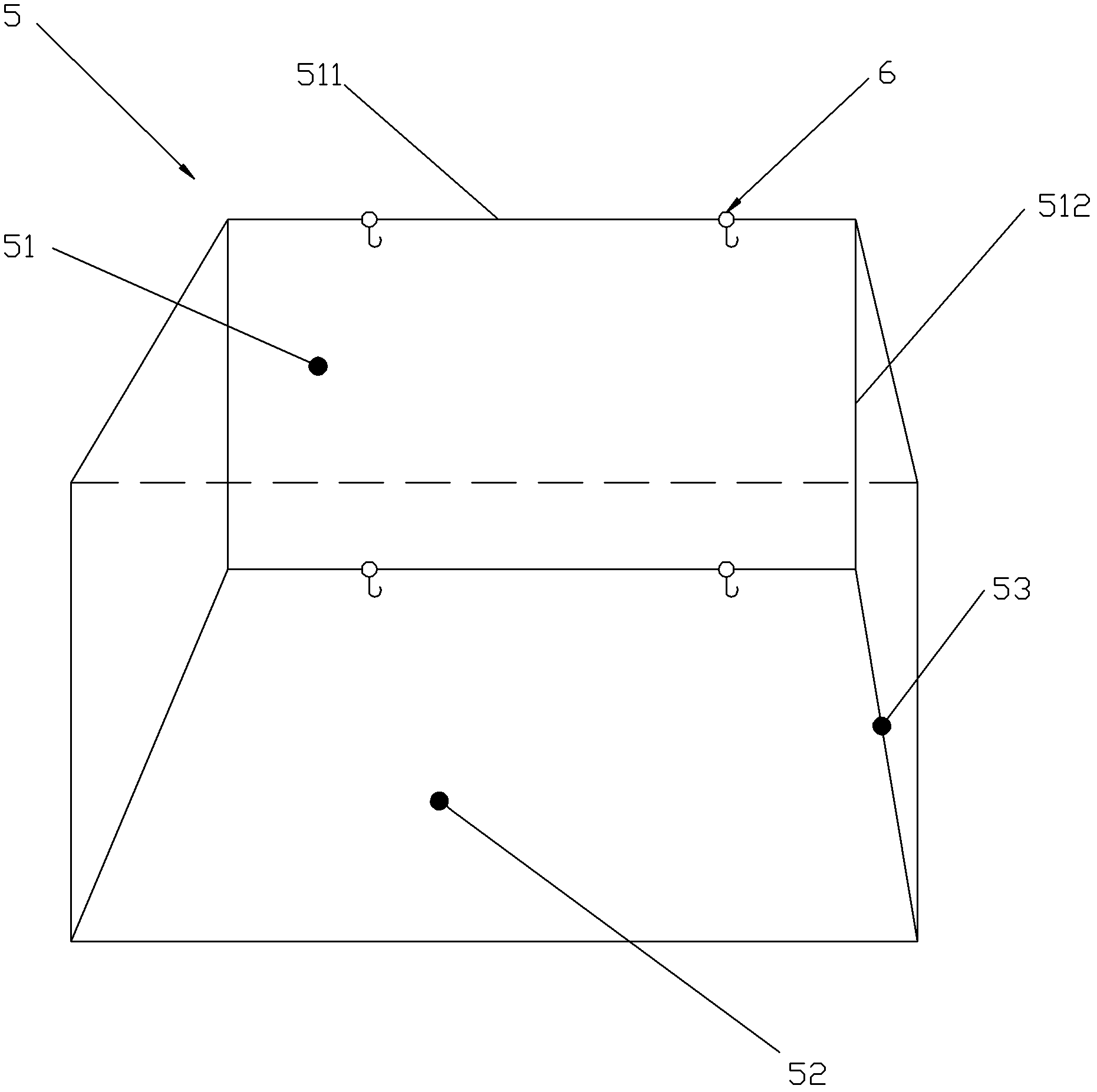 Suspension type animal fixing device