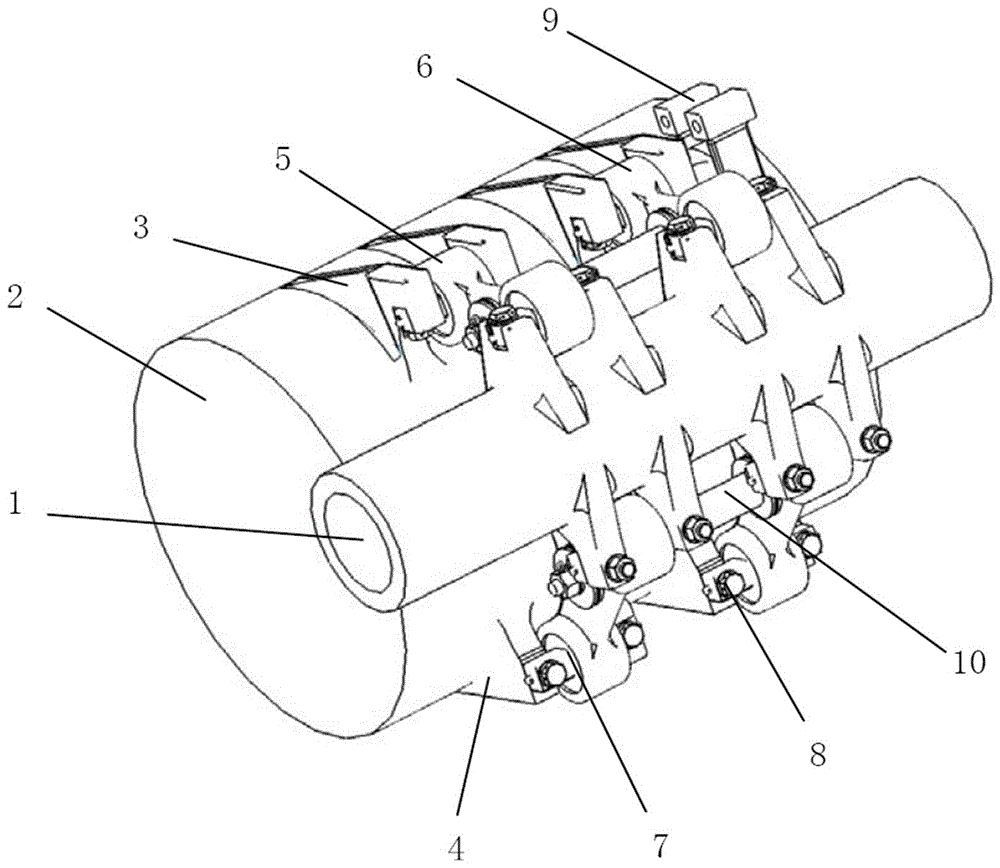 High-speed bogie traction motor lateral decoupling elastic suspension mechanism