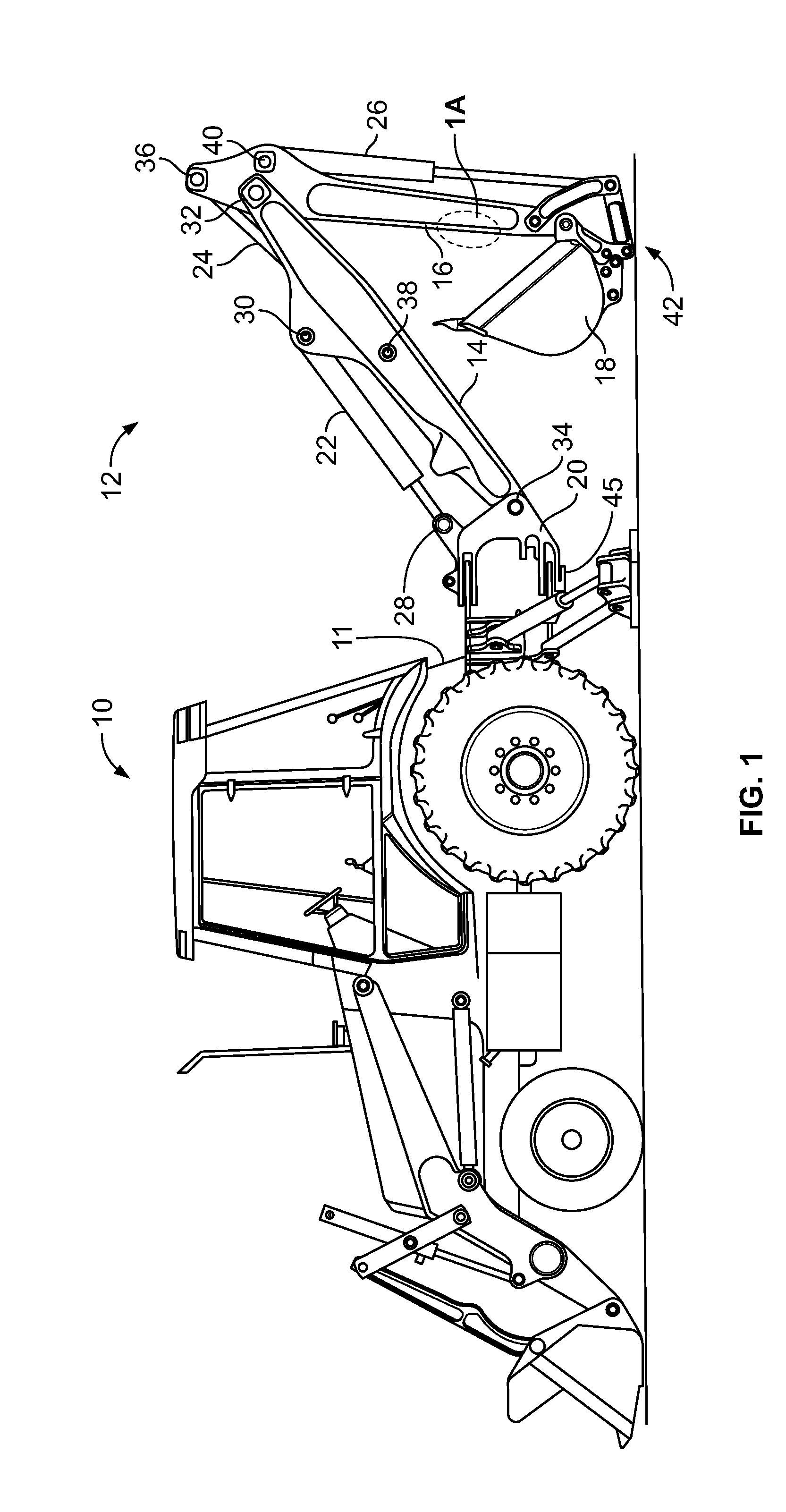 Gripping device for articulated work machine