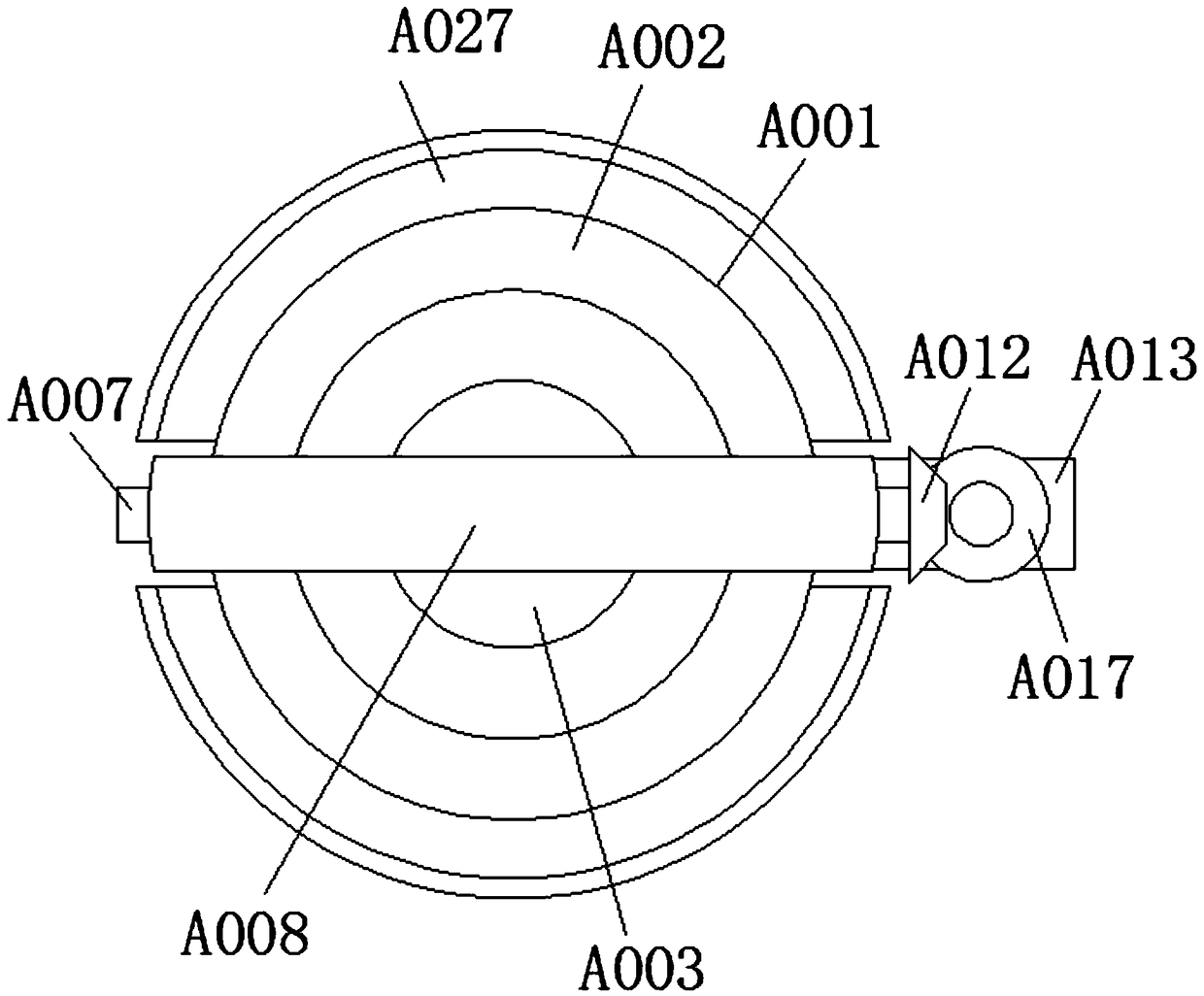 Automatic reciprocating cleaning device for unmanned aerial vehicle image monitoring