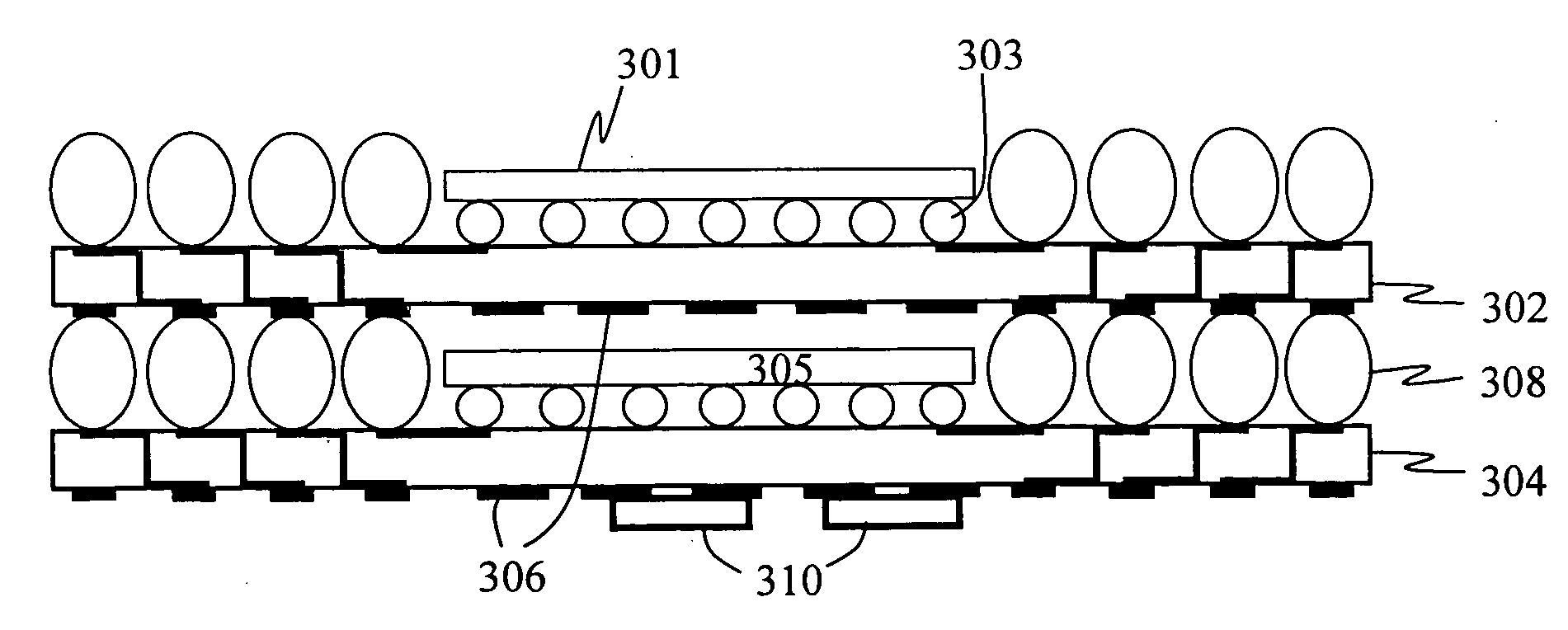 Stackable electronic assembly