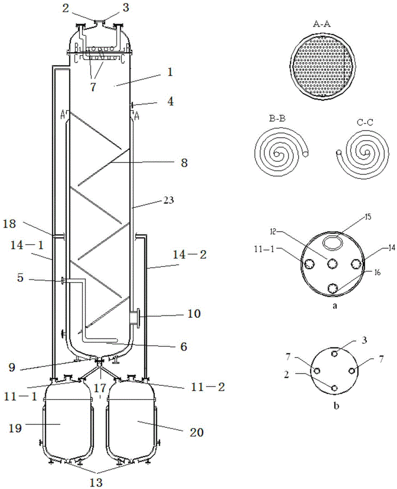 Method for producing substituted benzyl alcohol, substituted benzaldehyde and substituted benzyl acid through oxidizing substituted methylbenzene with air based on gas-liquid-solid heterogeneous reaction separation synchronization reactor