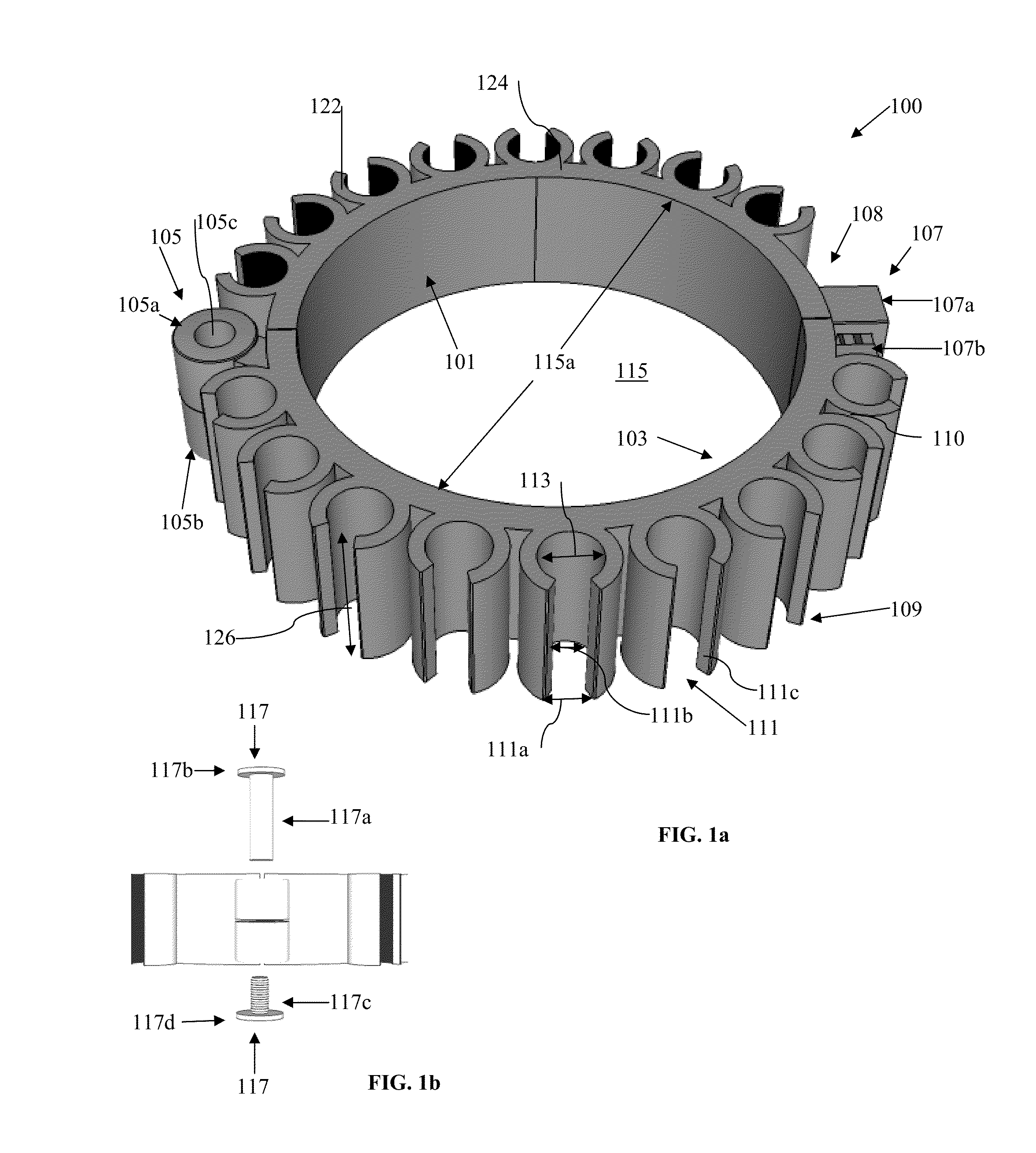 Wiring dressing rings