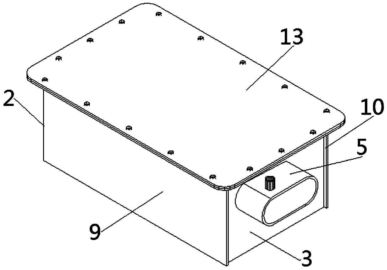 Ship water-penetrating closed cabin pipe bundle structure