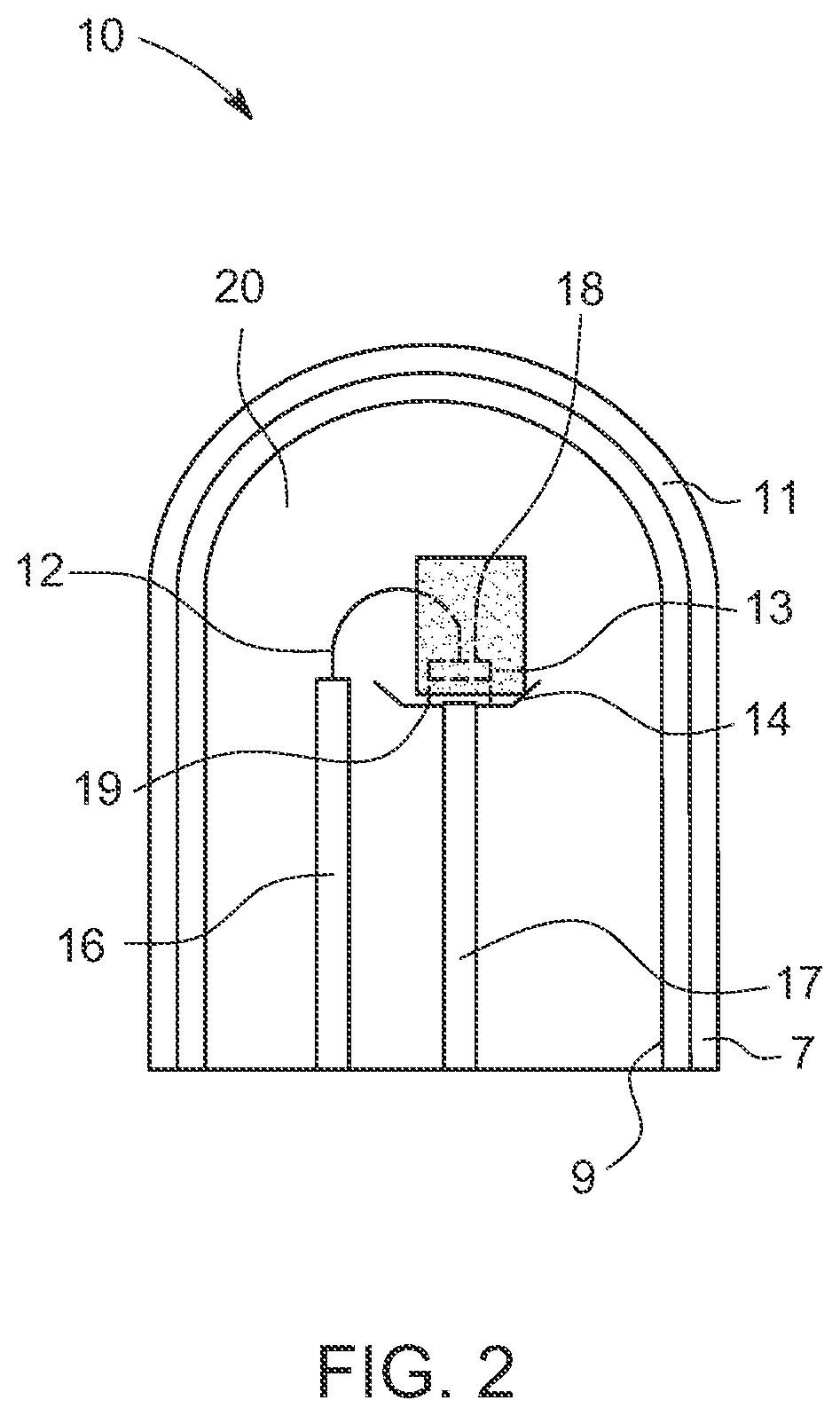 Enclosures with light emitting diodes within