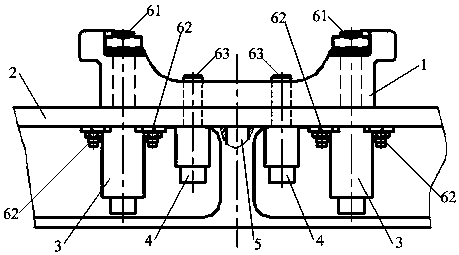 A missile hanging separation mechanism