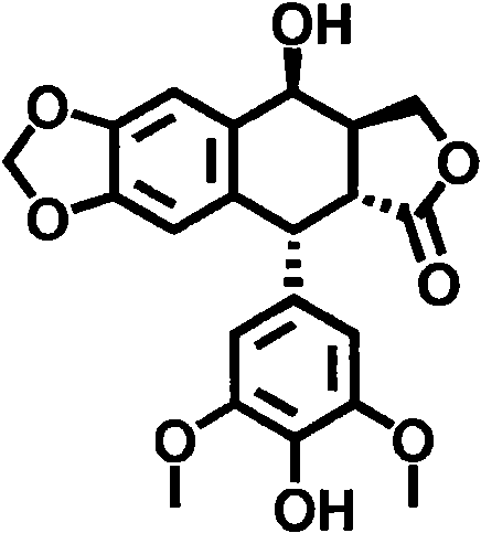 Application of 4'-demethyl epipodophyllotoxin as agricultural bactericide