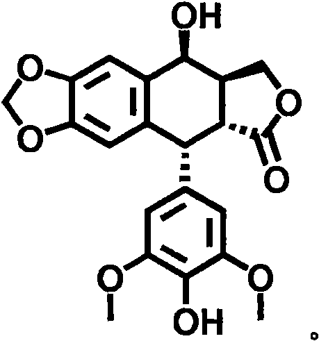 Application of 4'-demethyl epipodophyllotoxin as agricultural bactericide